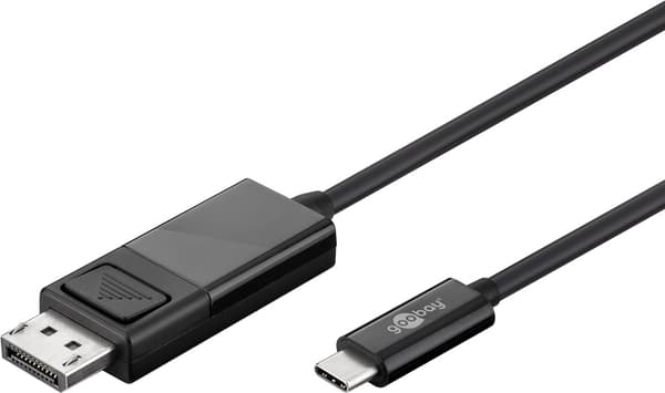 USB-C™-DisplayPort™-sovitinkaapeli 4K 60 Hz, 1,20 m, musta