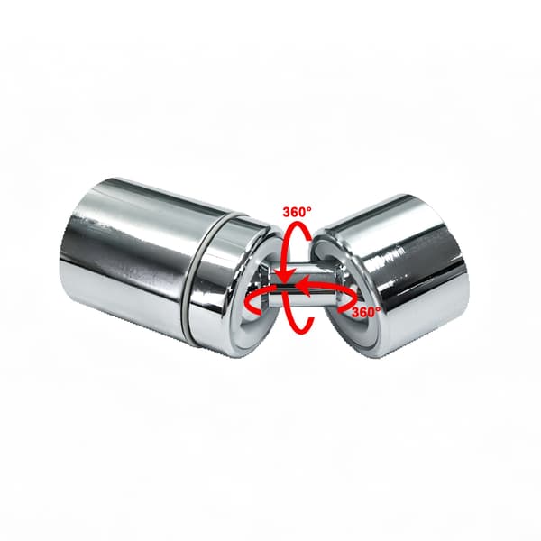 Dobbeltmodusstrålesamler med 720° rotasjon Silver