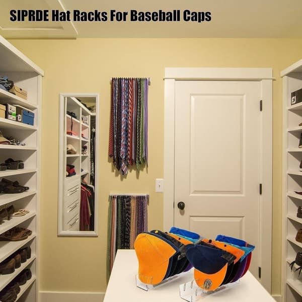 Baseballcaps-organisator, 2-pakning Transparent