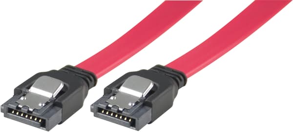 SATA/SAS cable, lock-clip, straight-straight, 0.5m