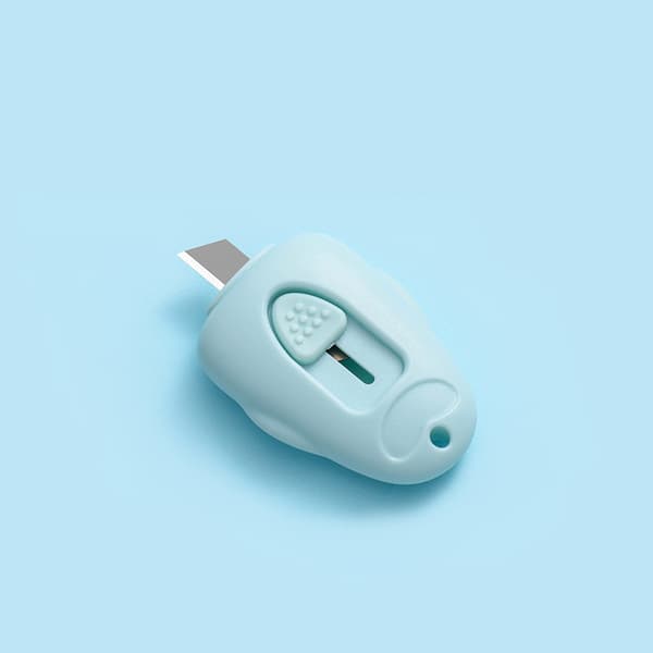Mini-kniv med nøkkelringhull Blue