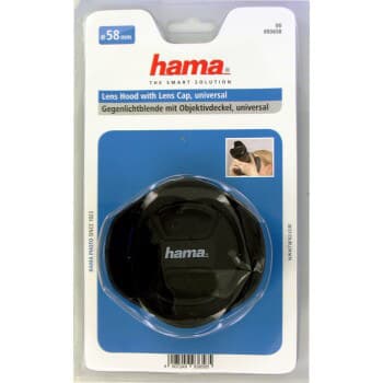 HAMA Modlysblænde Universal Med Objektivdæksel 58mm.