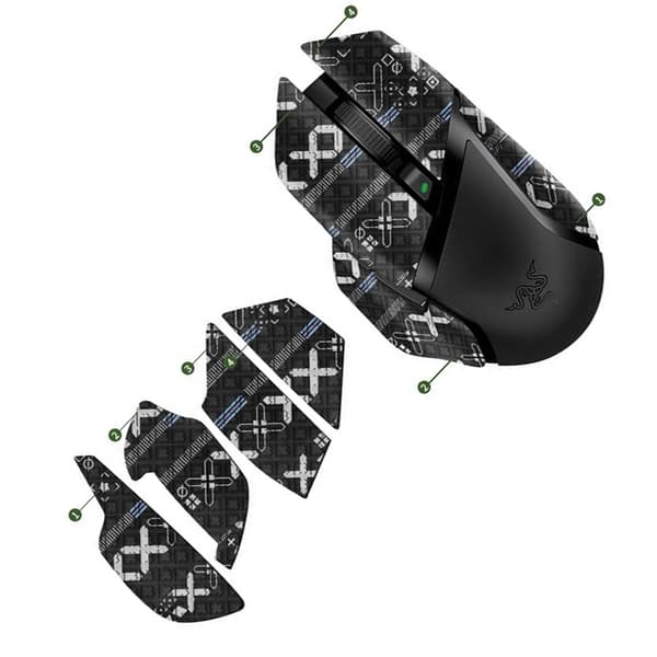 Forbedrede Grip Mouse Stickers til Razer Basilisk V2 Pro