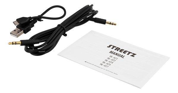 BT200 Foldable on-ear BT headset, 3.5 mm, black