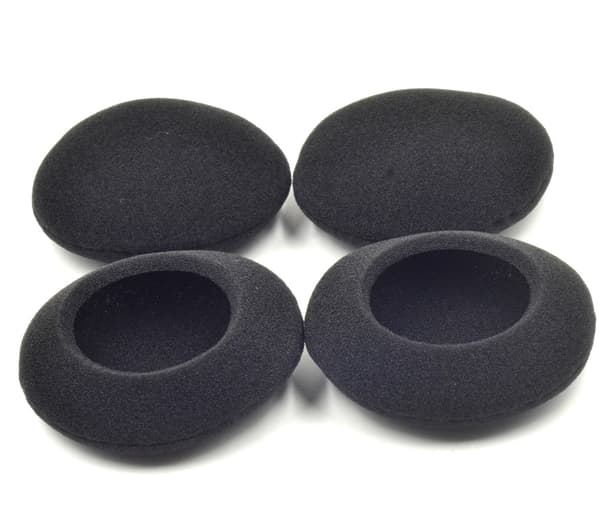 5 par øreputer for øretelefoner Black 48mm