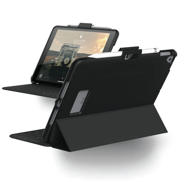iPad 9/8 / 7th gen 10.2 Scout Case, musta