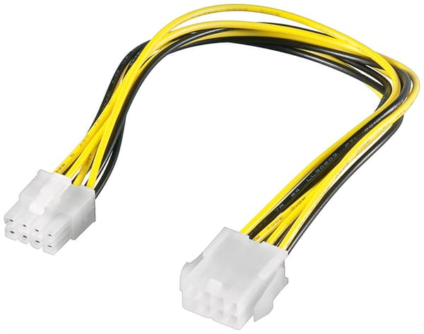 EPS PC strømforlengelseskabel; 8-pins