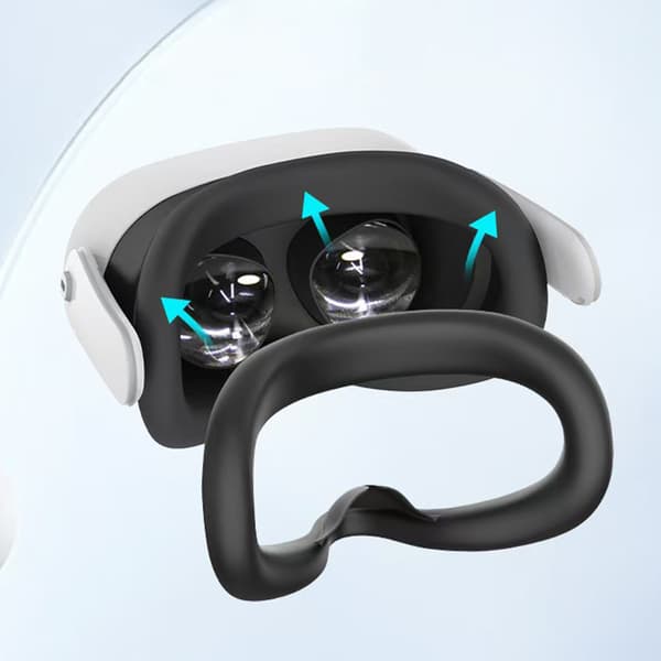 Ansiktsmask i silikon för Meta Quest 3S Grey