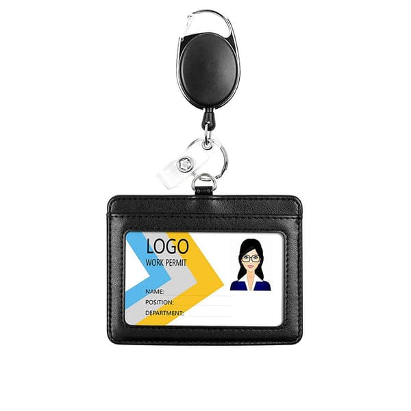 RFID-blockerande märkeshållare med infällbar rulle Model 2