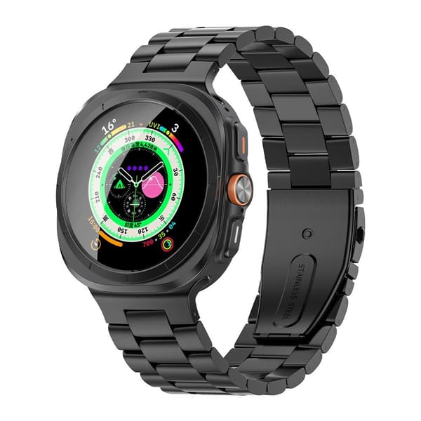 Rustfritt stålrem til Samsung Galaxy Watch 8 Black