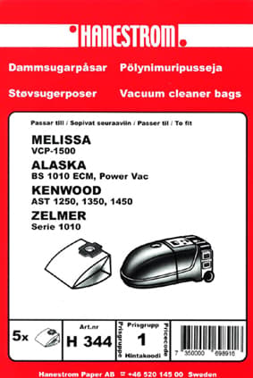 Dammsugarpåsar MELISSA VCP 1500