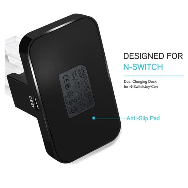 Nintendo Switch Joy-Con ladestasjon for 4 kontroller