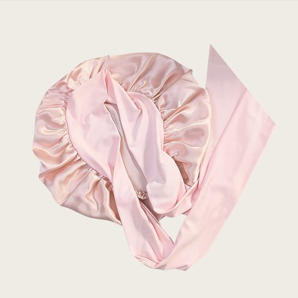 100% silke sovehætte til kvinder Rubber pink