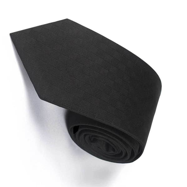 Polyesterisilkki klassinen solmio Black