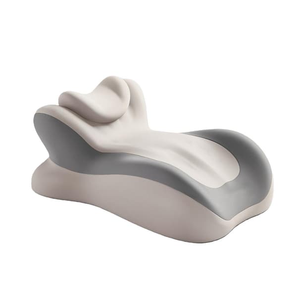 Multi-funksjonell Nattbord Nap Pute - Ergonomisk Design for Mage Sovende Beige
