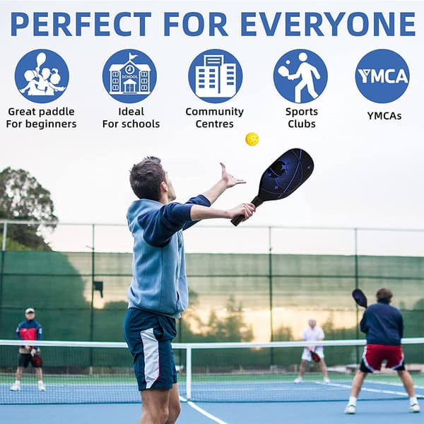 Pickleball-sæt - Glasfiberketsjere, bolde og taske 2