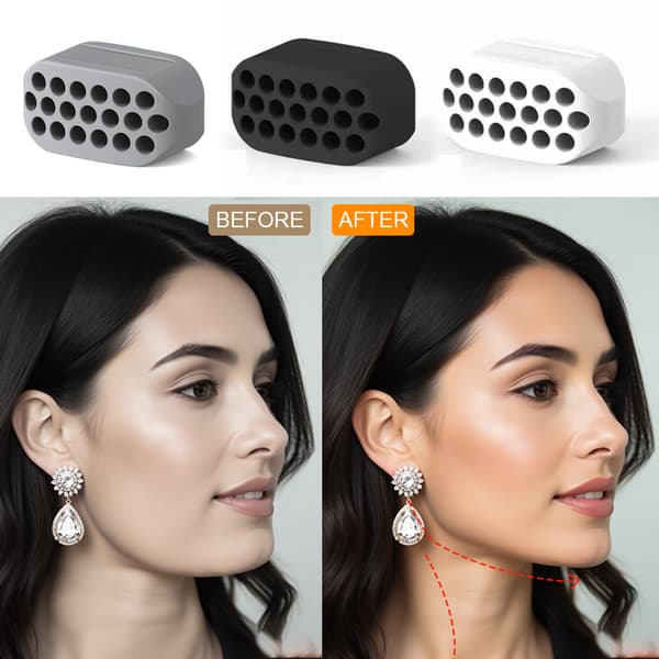 Käktränare Jawline exerciser silikon 3-pack