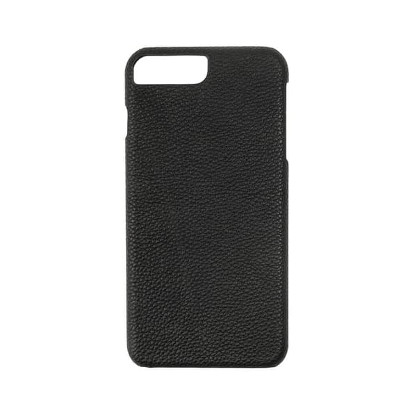 Mobilcover i læder, sort - iPhone 6 / 7 / 8 Plus