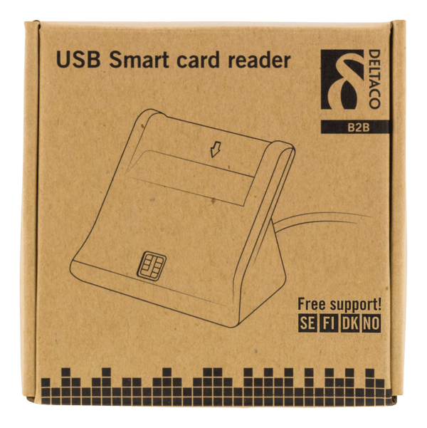 Smart card reader, USB-A, black
