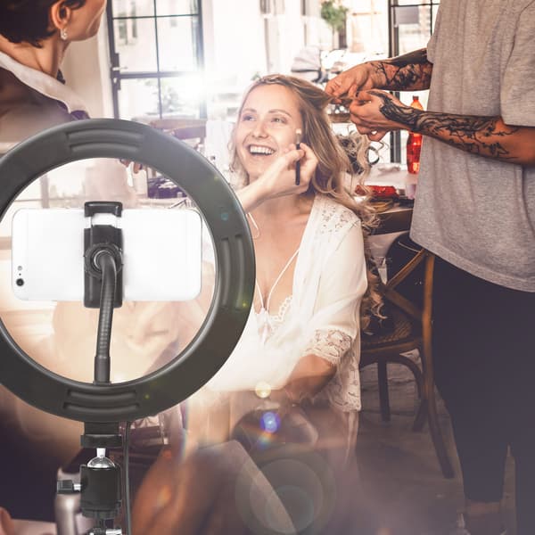 Ringlys til smartphone Ø20 cm uden stativ