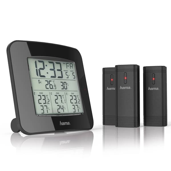 Sääasema EWS-Trio 3x Sensor Musta