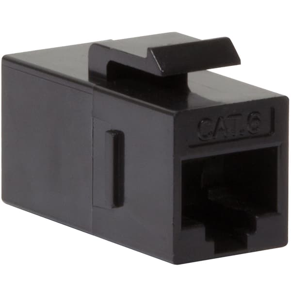 Keystone stik Cat6 UTP 2xRJ45 Sort