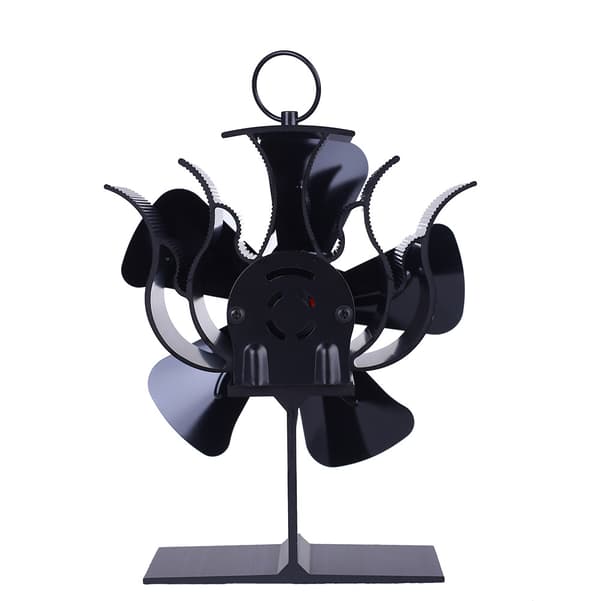 Komfyrvifte for bedre varmefordeling 5 blader Black