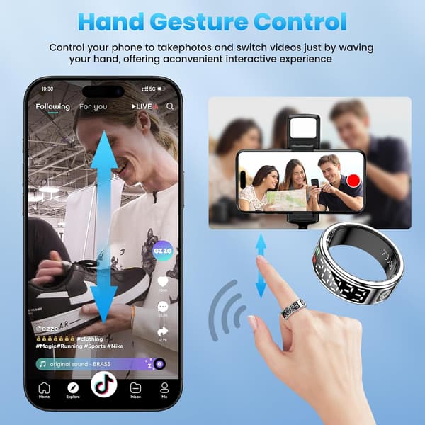 Smart Ring: Din ultimative sundheds- og fitnesstracker Silver 12