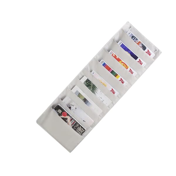Oxford Book Storage Hængende Organizer, 9 Niveauer Beige