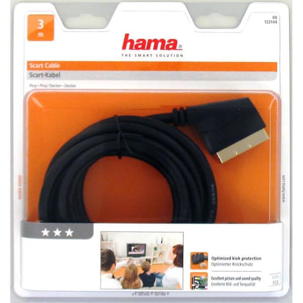 scart kabel 3m svart TL