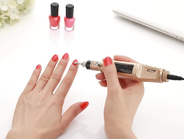 Elektrisk nagelfil med 6 bitsar Gold