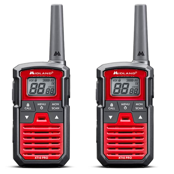 Walkie Talkie XT10 Pro Sort/Rød