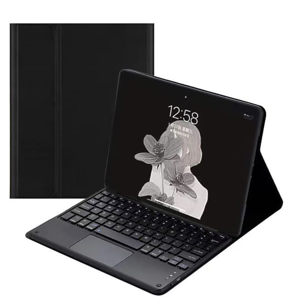 Sort Bluetooth-tastaturcover til Lenovo M10 Plus 10.6"