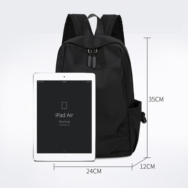 Lätt & Rymlig Ryggsäck Black
