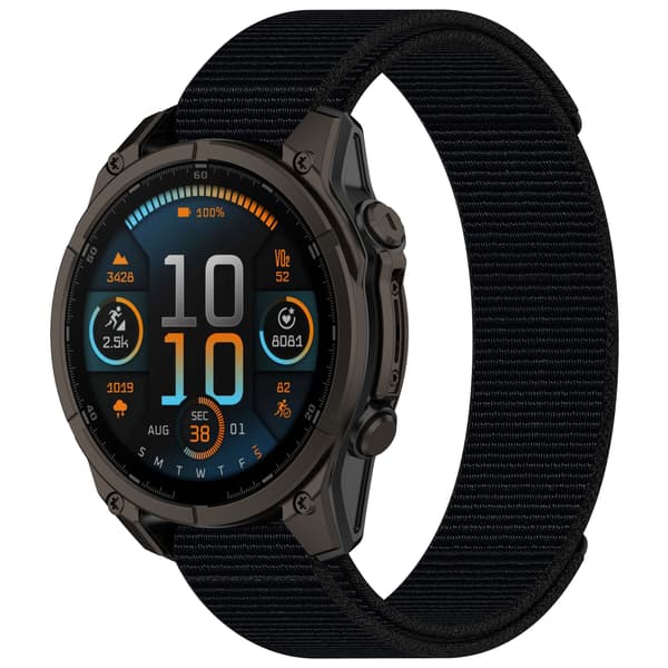 Nylon klokkerem til Garmin 22 mm Black