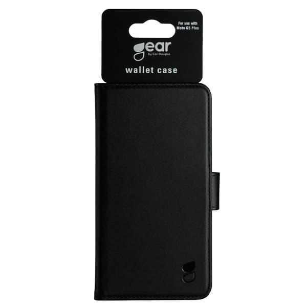 Wallet Moto G5 PLUS Sort