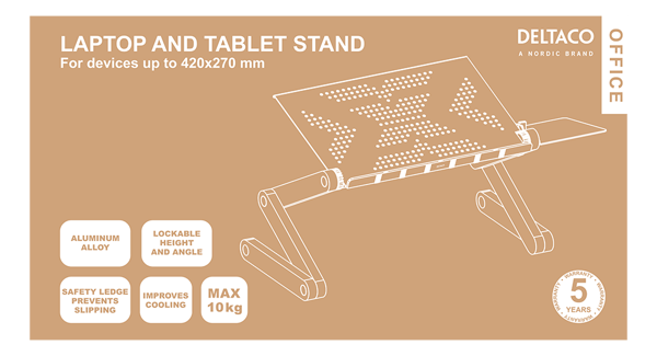 OFFICE Portable height adjust laptop desk tiltable desktop