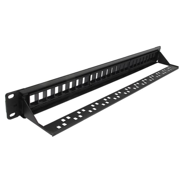 TRIAX Patch Panel 19" 1U Keystone CAT6 UTP 24 porttia