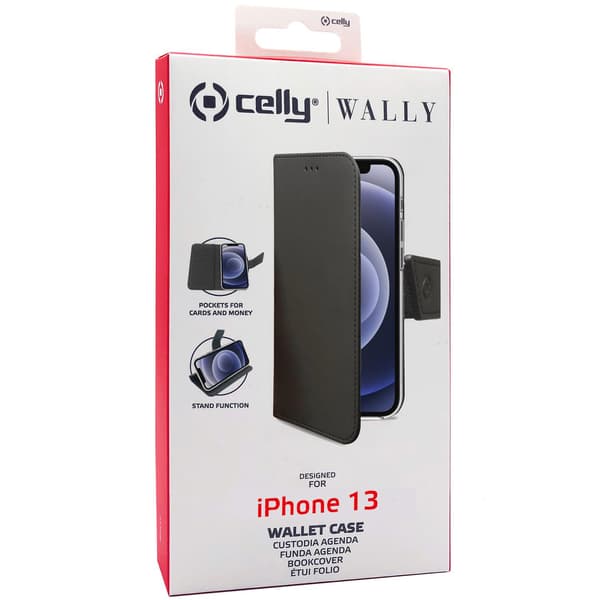 Wallet Case iPhone 13 Svart