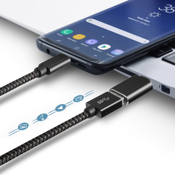 USB-C till USB 3.1-adapter Black