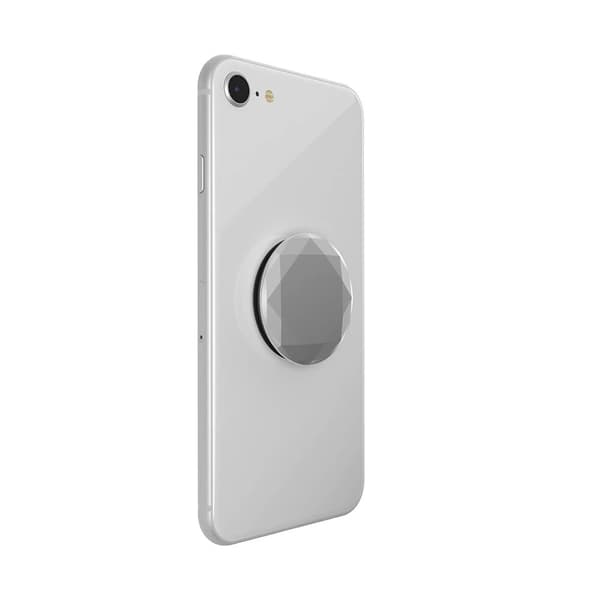PopGrip PREMIUM Metallic Diamond Silver