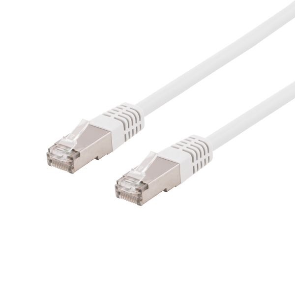 U/FTP Cat6a patch cable, LSZH, 25m, white