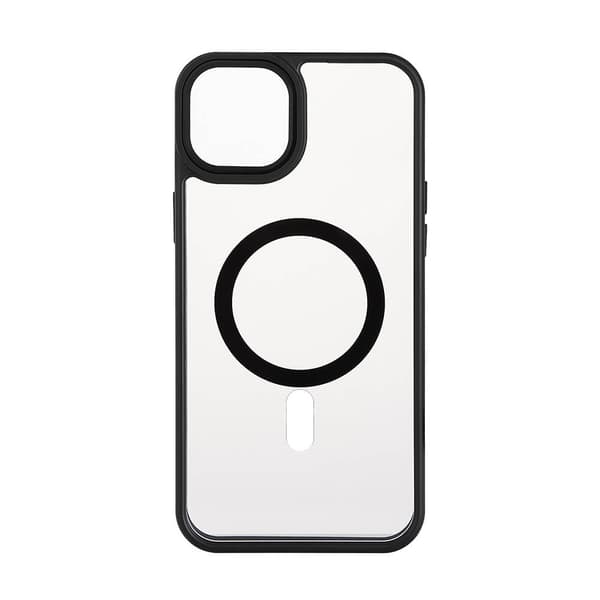 Back Bumper Clear Case MagSerie iPhone 15 Plus Clear Case Black Bumper