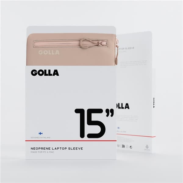 Laptopveske 15 tommer, Cream