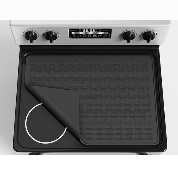 Silikonplate for komfyr - 28x20 tommer Black