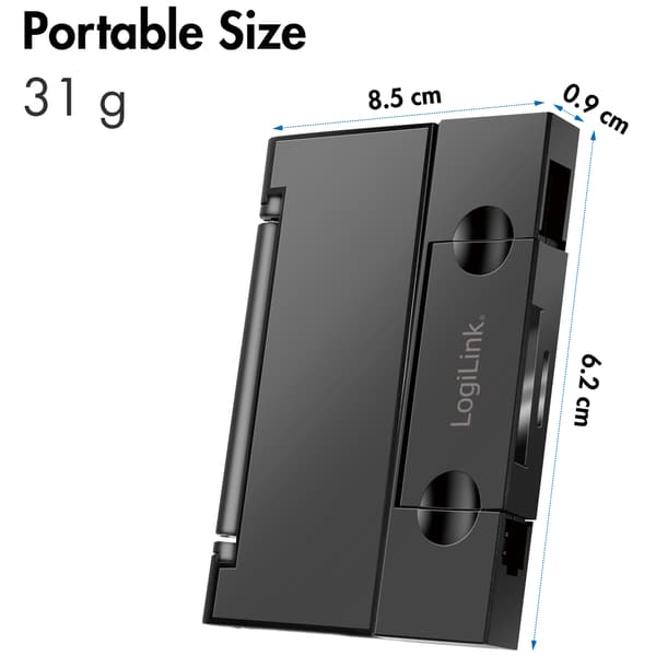 Minnekortleser USB-C + USB-A MicroSD - og SD-kort inkl. lagring