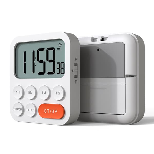 Digital køkkentimer med vækkeur