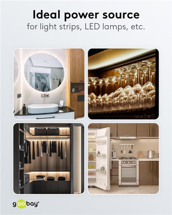 LED-transformer 12 V (DC) (DC), 12 W, IP67