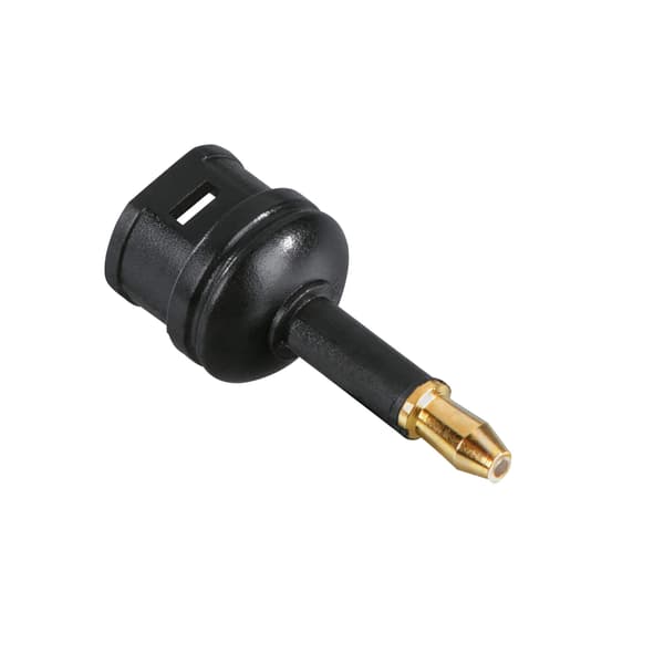 Adapter ODT Toslink 3.5mm Hun-Han Guld Sort