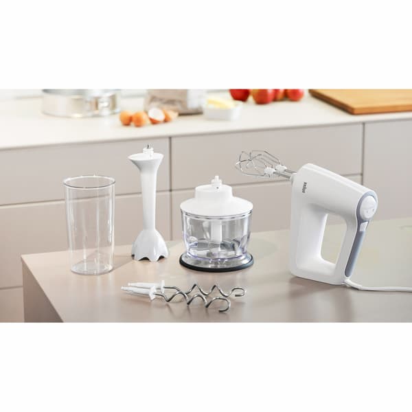 Elvisp 500w + Tillbehör Vit HM3135WH